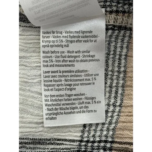 Masai Copen Hagen Womens Plaid Midi Dress With Side Tie Size XL - Picture 8 of 9